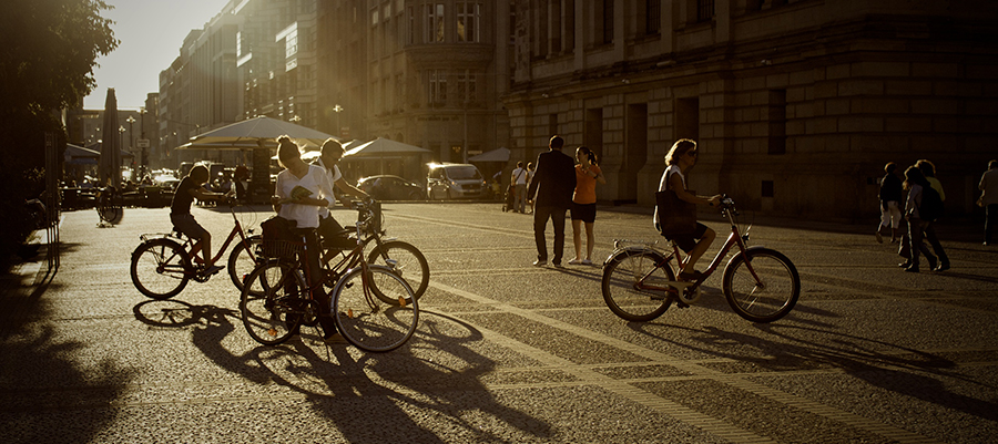 cyklar i stad