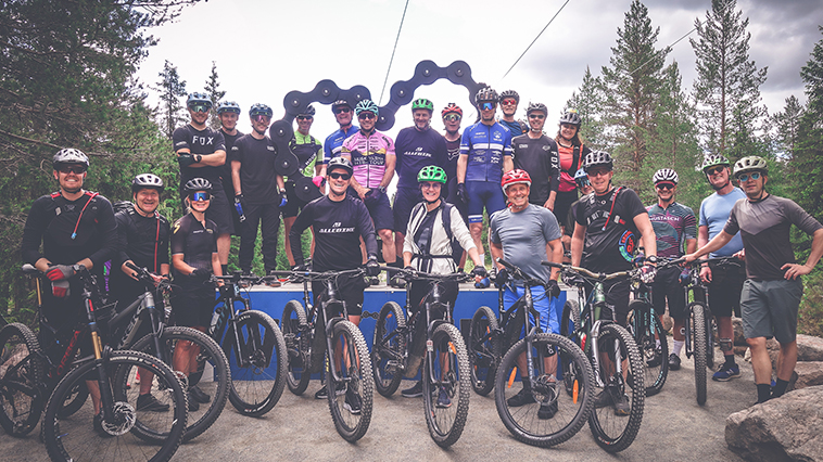 Cyklister i Trysil Bike Arena